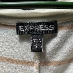 Express Striped V-neck Shirt | Women’s Small
